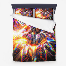 Load image into Gallery viewer, Starburst Gold Duvet Cover With Pillow Cases 99.99USD