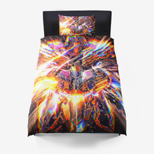 Load image into Gallery viewer, Starburst Gold Duvet Cover With Pillow Cases 99.99USD