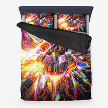 Load image into Gallery viewer, Starburst Gold Duvet Cover With Pillow Cases 99.99USD