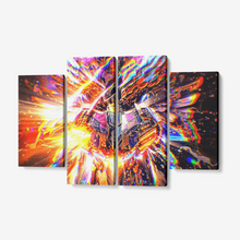 Load image into Gallery viewer, StarBurst-Gold 4 Piece Canvas 4x12 x32 1 Quantity Canvas Print From 449.99 to 629.99USD