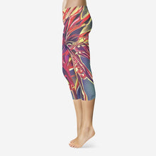 Load image into Gallery viewer, Fire Heart III Capri Leggings 1 Pair 89.99USD
