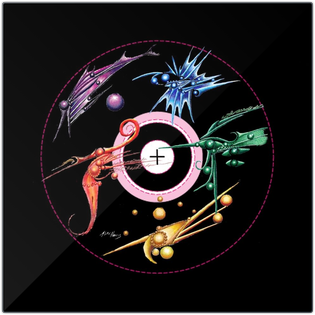 CD The characters  12x12 metal print 1 quantity 249.99USD