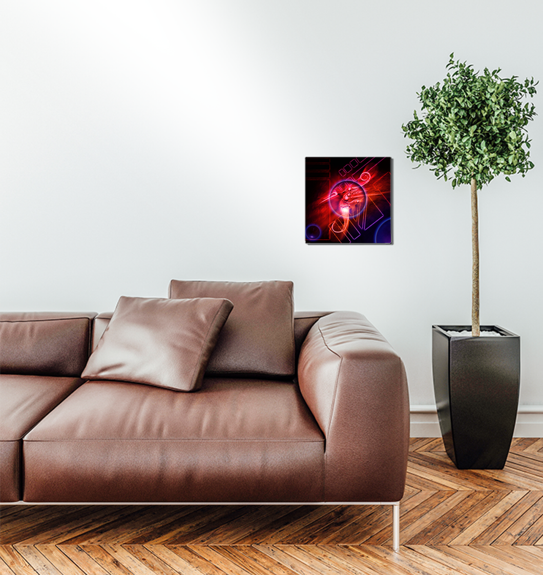 The Lizard and the Chameleon 12x12 Inch Metal Print 1 Quantity 149.00USD