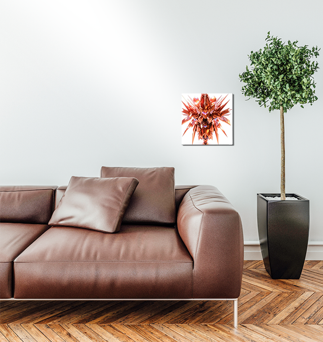 Heart damu 12x12 Inch Metal Print 1 Quantity 149.99USD