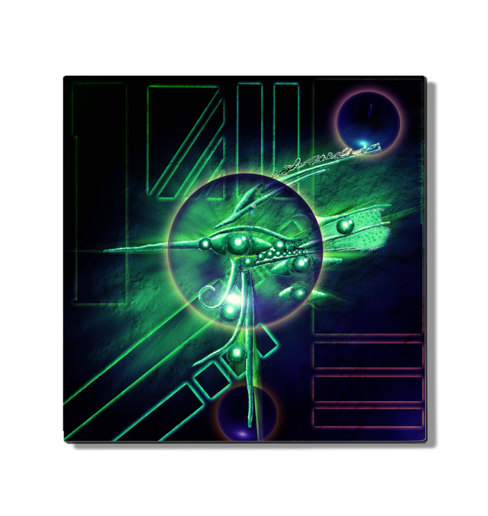 Green Hummingbird 12x12Inch  Metal Print 1 Quantity 149.99USD