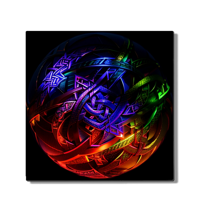 Celtic Knot 12x12 Inch Metal Print 1 Quantity 149.99USD