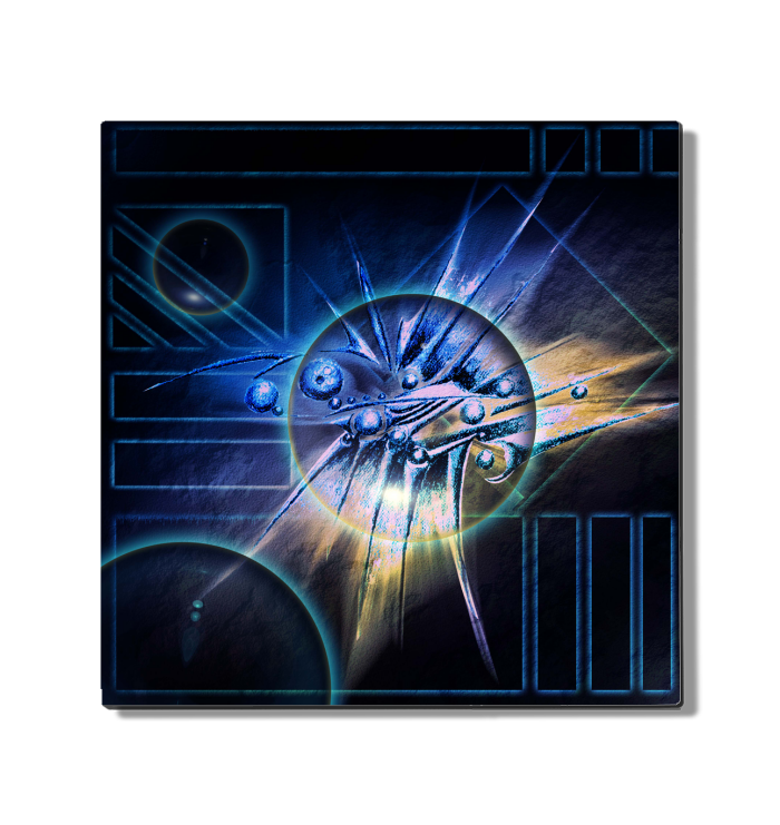 Blue Eye Shadow 12x12 Metal Print 1 Quantity 149.99USD