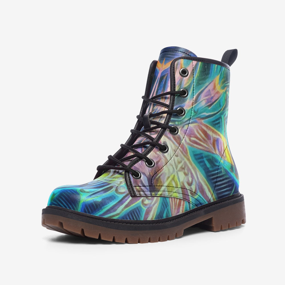 Rainbow Heart I High Top Boots 1 Pair 189.99USD