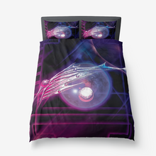 Load image into Gallery viewer, Neon Dolphin Duvet Cover With Pillow Cases 99.99USD
